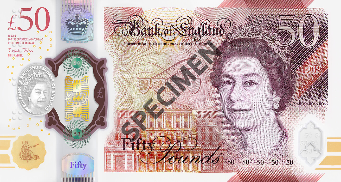 GBP 50 bancnote