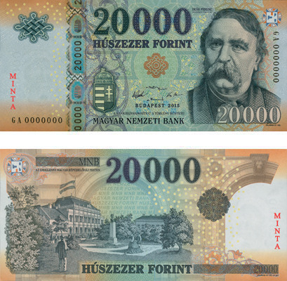 Banknote of 20000 Hungarian forint