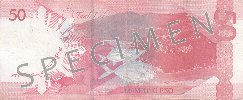 Reverse of banknote 50 Philippine peso